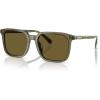 imageCOACH Mens Hc8411u Universal Fit Square SunglassesTransparent OliveArmy Solid
