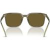 imageCOACH Mens Hc8411u Universal Fit Square SunglassesTransparent OliveArmy Solid
