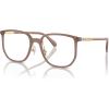 imageCOACH Womens HC6240D Square Prescription Eyewear Frames Milky Light BrownDemo Lens 54 mm