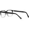 imageCoach Mens Hc8357u Universal Fit Rectangular Prescription Eyewear FramesBlack Clear GradientDemo LensGrey Solid