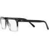 imageCoach Mens Hc8357u Universal Fit Rectangular Prescription Eyewear FramesBlack Clear GradientDemo LensGrey Solid