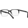 imageCoach Mens Hc8357u Universal Fit Rectangular Prescription Eyewear FramesBlack Clear GradientDemo LensGrey Solid