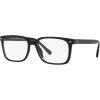 imageCoach Mens Hc8357u Universal Fit Rectangular Prescription Eyewear FramesBlackDemo LensGrey Solid