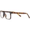 imageCoach Mens Hc8357u Universal Fit Rectangular Prescription Eyewear FramesDark TortoiseDemo LensBrown Solid