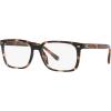 imageCoach Mens Hc8357u Universal Fit Rectangular Prescription Eyewear FramesDark TortoiseDemo LensBrown Solid