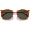imageCoach Mens Hc8382 Square SunglassesCaramel TortoiseArmy Green Solid