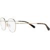 imageCoach Womens Hc5141 Round Prescription Eyewear FramesShiny Light GoldDemo Lens