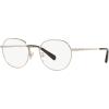 imageCoach Womens Hc5141 Round Prescription Eyewear FramesShiny Light GoldDemo Lens