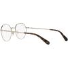imageCoach Womens Hc5141 Round Prescription Eyewear FramesShiny Light GoldDemo Lens