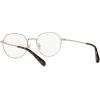 imageCoach Womens Hc5141 Round Prescription Eyewear FramesShiny Light GoldDemo Lens