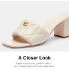 imageCoach Womens Holly Block Heel Sandal PlatformChalk