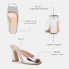 imageCoach Womens Laurence Metallic Leather SandalSilver