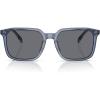 imageCOACH Mens Hc8411u Universal Fit Square SunglassesTransparent BlueBlue Solid