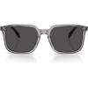 imageCOACH Mens Hc8411u Universal Fit Square SunglassesTransparent GreyGrey Solid