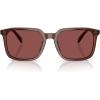 imageCOACH Mens Hc8411u Universal Fit Square SunglassesTransparent MahoganyWine Solid