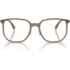 imageCOACH Womens HC6240D Square Prescription Eyewear Frames Milky Light BrownDemo Lens 54 mm