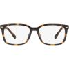 imageCoach Mens Hc8357u Universal Fit Rectangular Prescription Eyewear FramesDark TortoiseDemo LensBrown Solid