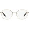 imageCoach Womens Hc5141 Round Prescription Eyewear FramesShiny Light GoldDemo Lens