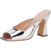 imageCoach Womens Laurence Metallic Leather SandalSilver