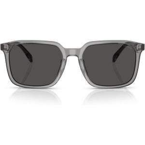 imageCOACH Mens Hc8411u Universal Fit Square SunglassesTransparent GreyGrey Solid