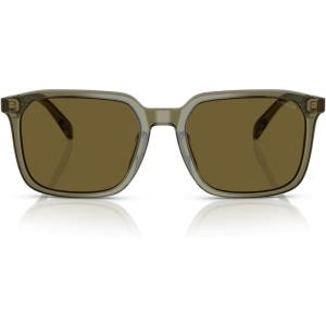imageCOACH Mens Hc8411u Universal Fit Square SunglassesTransparent OliveArmy Solid
