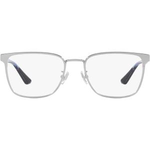 imageCoach Mens Hc5159 Rectangular Prescription Eyewear FramesShiny SilverDemo Lens