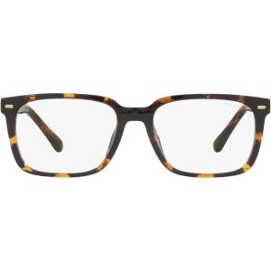 imageCoach Mens Hc8357u Universal Fit Rectangular Prescription Eyewear FramesDark TortoiseDemo LensBrown Solid