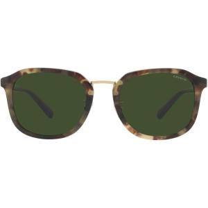 imageCoach Mens Hc8366 Square SunglassesSage TortoiseGreen Solid