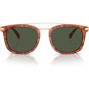imageCoach Mens Hc8382 Square SunglassesCaramel TortoiseArmy Green Solid