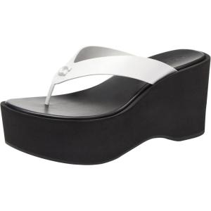 imageCoach Womens Sculpted C Platform Flip FlopOptic WhiteBlack