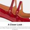 imageCOACH Womens Angelina Mary Jane FlatRuby