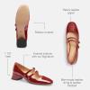 imageCOACH Womens Angelina Mary Jane FlatRuby