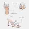 imageCoach Womens Kellie Metallic Leather SandalSilver