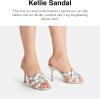 imageCoach Womens Kellie Metallic Leather SandalSilver