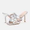 imageCoach Womens Kellie Metallic Leather SandalSilver