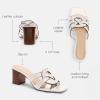 imageCoach Womens Nikki SlipOn SandalChalk