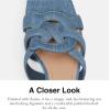 imageCoach Womens Nikki SlipOn SandalIndigo Denim