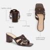 imageCoach Womens Nikki SlipOn SandalMaple