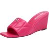 imageCoach Womens Emma Quilted Leather Wedge SandalDragonfruit
