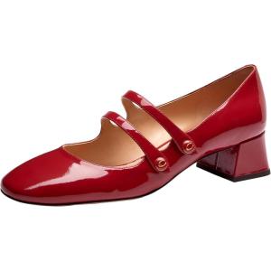 imageCOACH Womens Angelina Mary Jane FlatRuby