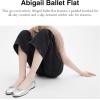 imageCoach Womens Abigail Metallic Leather Ballet FlatSilver