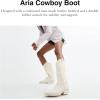 imageCoach Womens Aria Tall Cowboy Boot Fashion CharcoalBlack 5
