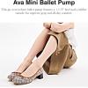 imageCoach Womens Ava Mini Signature Jacquard Ballet PumpCocoaBurnished Amber