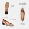 imageCoach Womens Ava Mini Signature Jacquard Ballet PumpCocoaBurnished Amber