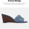 imageCoach Womens Emma Wedge SandalIndigo Denim