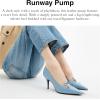 imageCoach Womens Runway Pump Ballet Flat CharcoalBlack 5