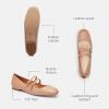 imageCoach Womens Whitley Leather Mary Jane FlatBeechwood