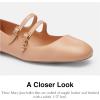 imageCoach Womens Whitley Leather Mary Jane FlatBeechwood