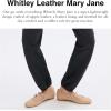 imageCoach Womens Whitley Leather Mary Jane FlatBeechwood