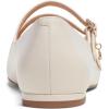 imageCoach Womens Whitley Leather Mary Jane FlatChalk